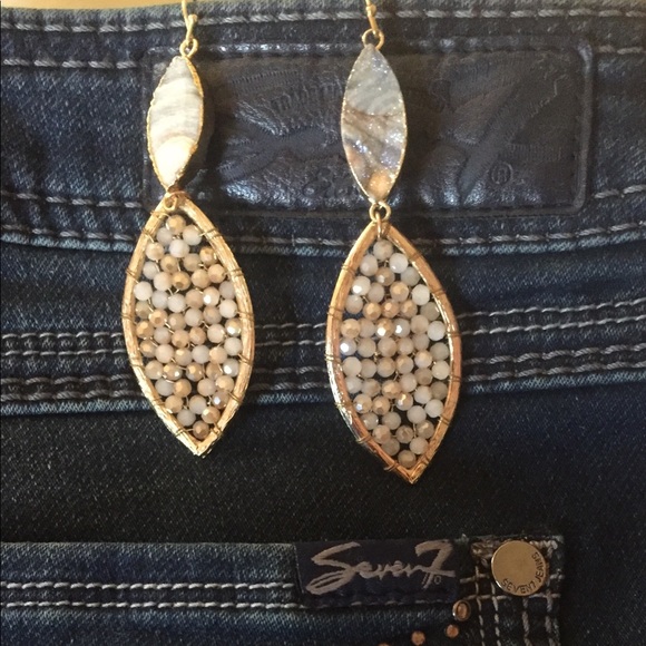 Jewelry - NORDSTROMS DRUZY AND PEARL 3" Fashion Earrings